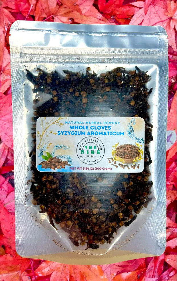 Whole Cloves Syzygium Aromaticum dried flower bud organic Herbal Tea Hand Picked Perfect for Cooking, Smoothies, Lattes & Tea herbal medicine for Antioxidants, Skin Health, Weight Loss, Stress Relief - 100 gram
