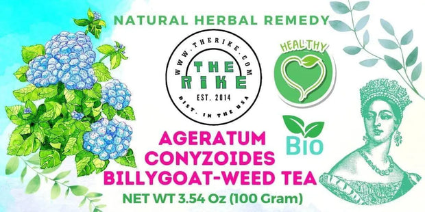 100-gram Premium Ageratum Conyzoides Herbal Tea | 100% Natural Billygoat-Weed Tea | Whiteweed Mentrasto | Goatweed | Chick Weed | Caffeine-Free Tea