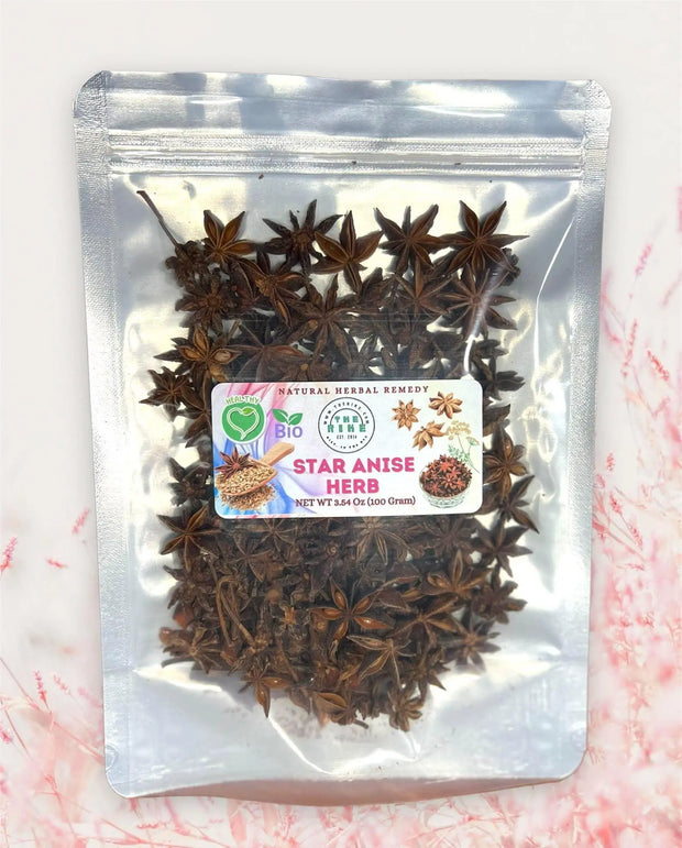 Dried Star Anise spice (Hoa Hoi) Whole Star Anise pods 100 gram Pimpinella anisum aniseed anis estrella