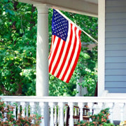 American Flag for House with Flag Pole Kit Size 30.25 x 16.25 in. Proudly Made in USA, USA US Flag, UV Protected, Handheld American Stick Flags on 30 in. in Stick, Grave marker American Flags, USA Stick Flag