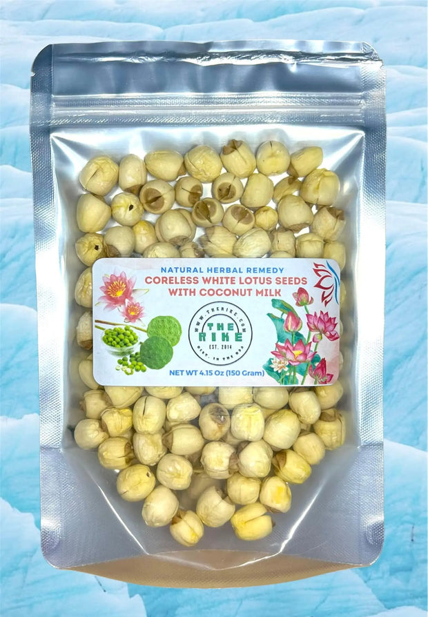 lotus seeds Dried Coreless White Lotus Seeds Hat Sen Organic Herbal Tea 150 Gram Baking Rich in Methionine Good for Gut health and Diet, Vegan