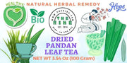 Dried pandan leaf tea Pandan Leaves Pandanus Pandan Tea Leaf screwpine Herbal Tea La Dua Amaryllifolius Tea Aromatic Natural 100 Gram