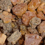 200-gram - Myrrh Gum - 100% Wild Harvested Aromatic Pure & Natural Commiphora Myrrha Gum Rock - Sacred Yemeni Myrrh Block Incense for Home Fragrance & Meditation - The Rike