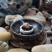 200-gram - Granular Incense - Aromatic White Copal, Frankincense, and Myrrh Granular Incense - Traditional Natural Granular for Ceremonies, Yoga and Home Uses - The Rike