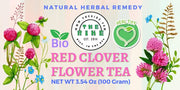 Whole Red Clover Flower Tea Trifolium pratense Herbal Tea 100 Gram red clover blossom tea Herb Detox tea, loose leaf tea, cleans liver, pancreas and gallbladder